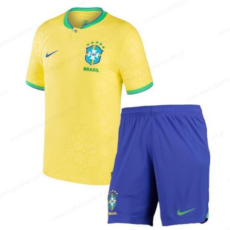 Brazylia Home Dzieci koszulki piłkarskie 2022